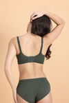 Zivame Freeform Padded Non Wired 3/4th Coverage Tshirt Bra - Four Leaf Clover — thumbnail 3
